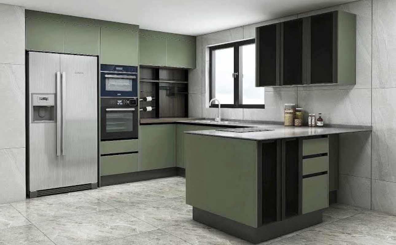 Modern Green Kitchen