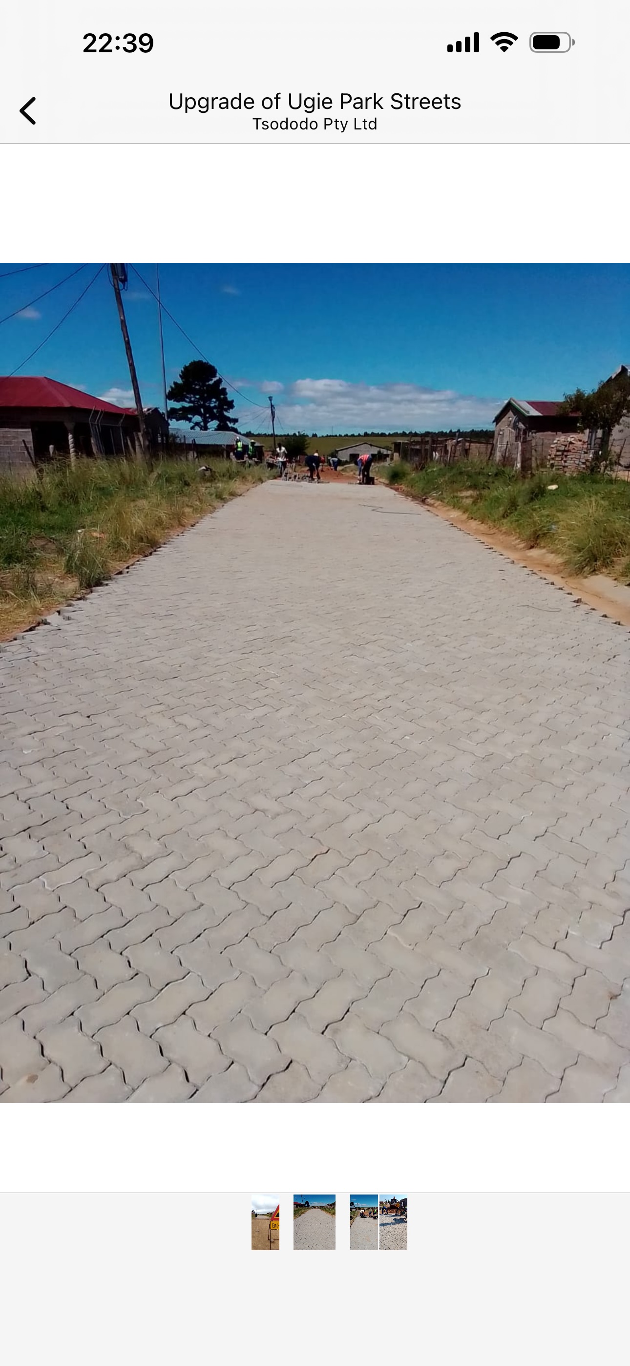 Ugie Park Streets Completed