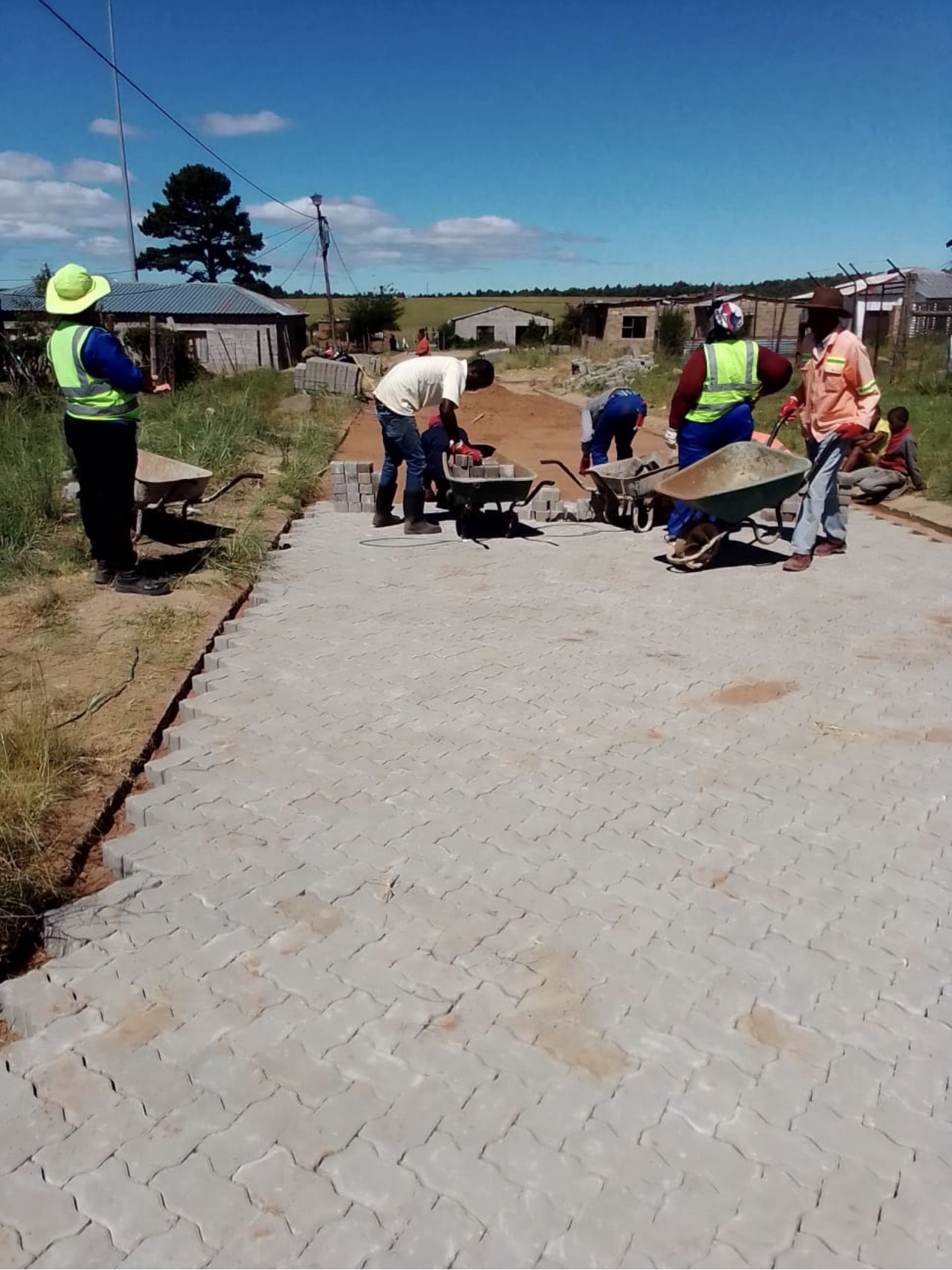 Ugie Park Streets During Construction